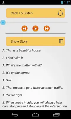 ListenEnglishWithFullAudio android App screenshot 0